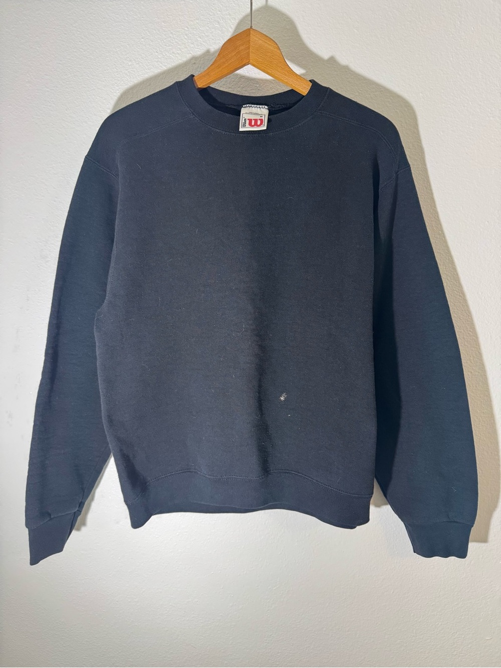 Y2K Wilson Men's Navy Crewneck Sweatshirt